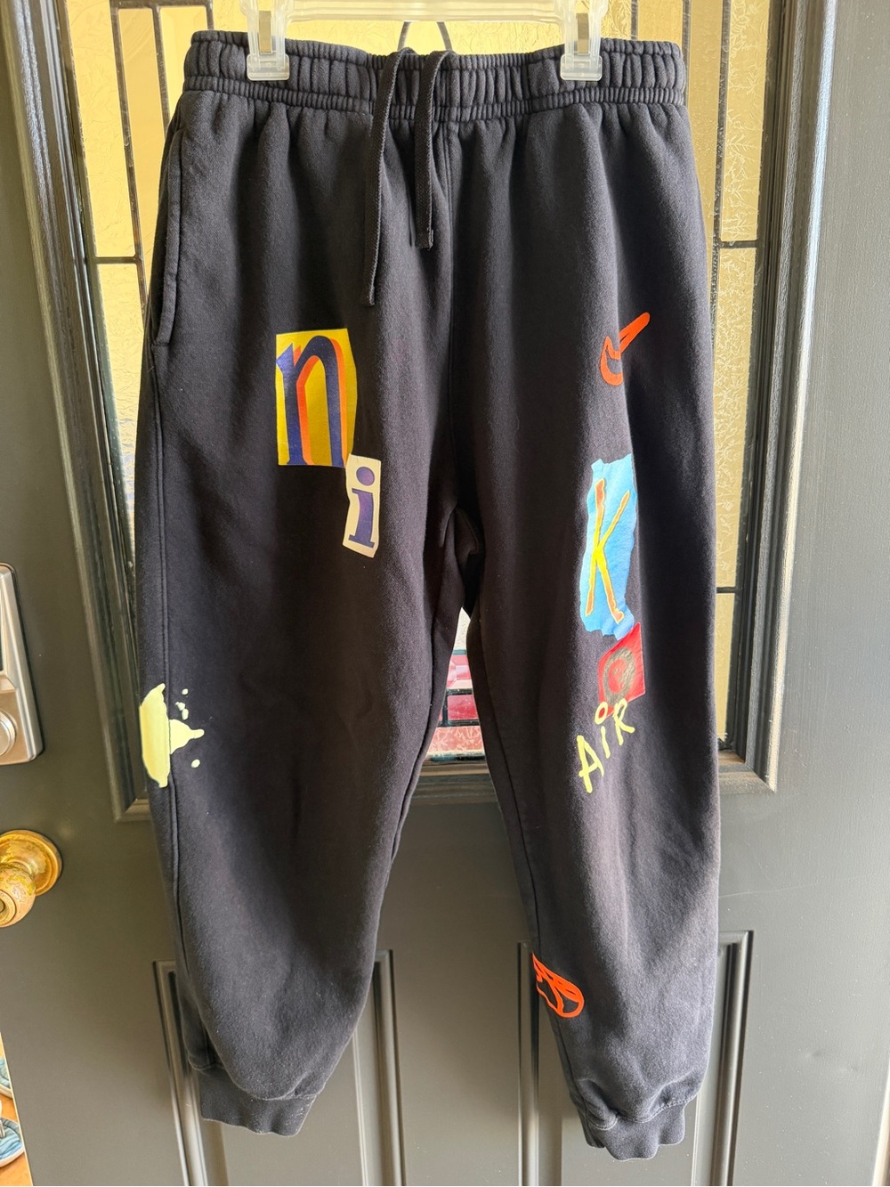 Nike Club Legacy Black Graphic Jogger Sweatpants